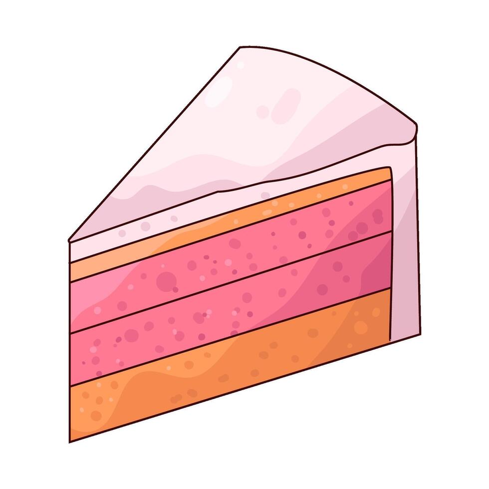 illustration of cake slice vector