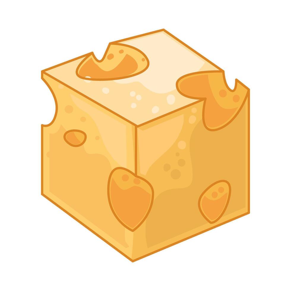Illustration of cheese vector