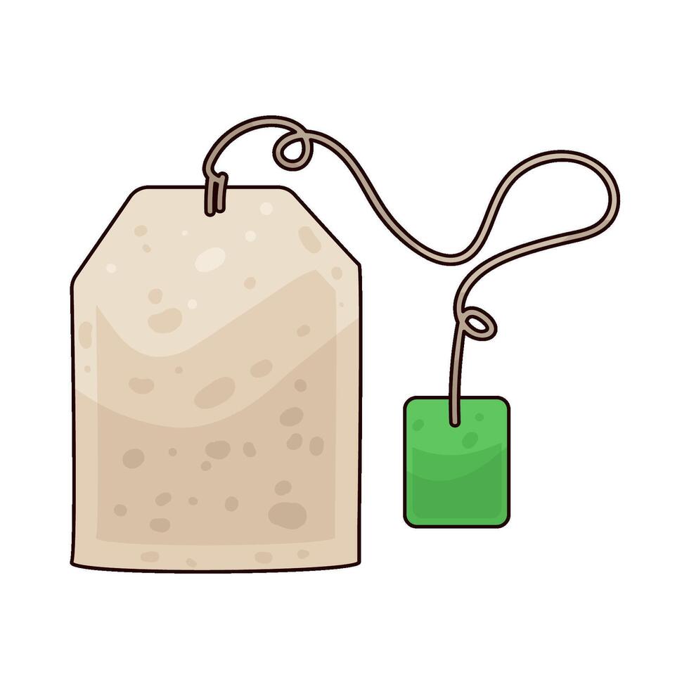 Illustration of tea bag vector