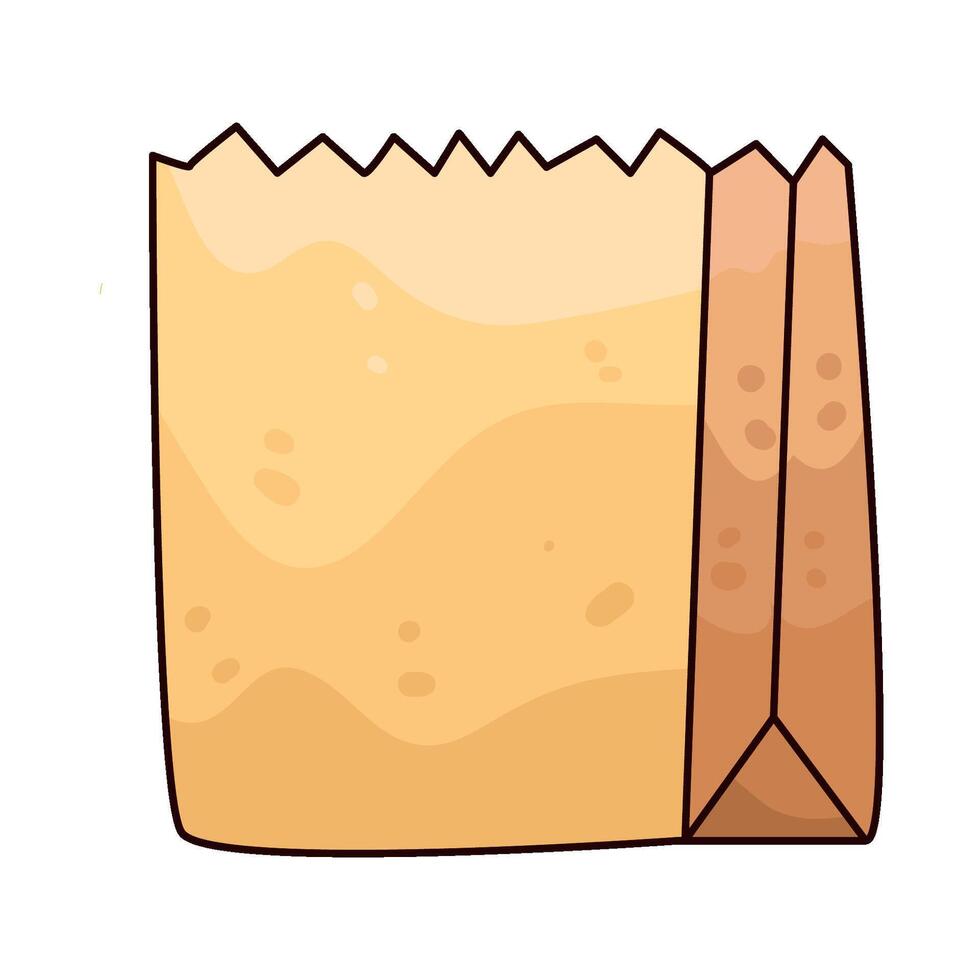 Illustration of paper bag vector