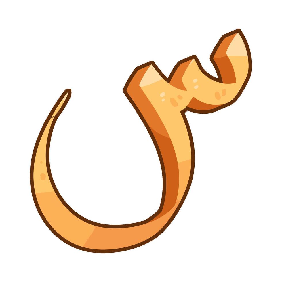 Illustration of Arabic letter siin vector