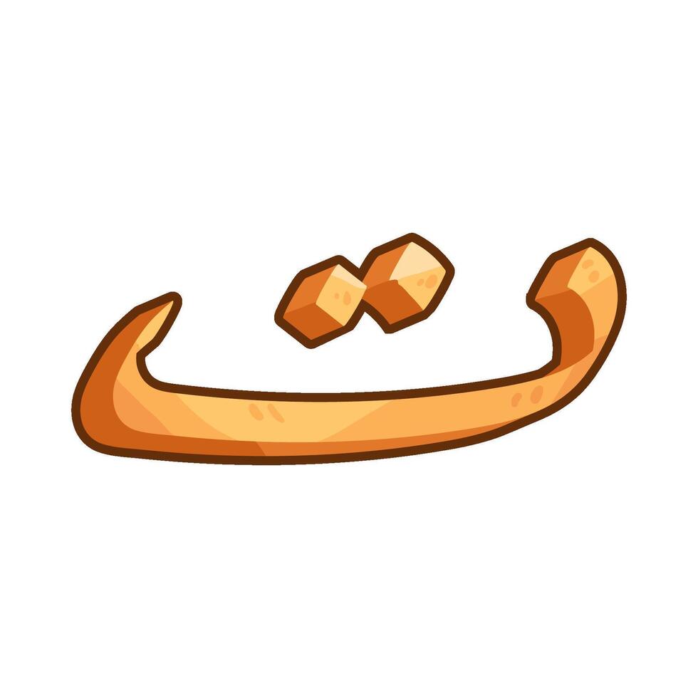 Illustration of Arabic letter taa vector