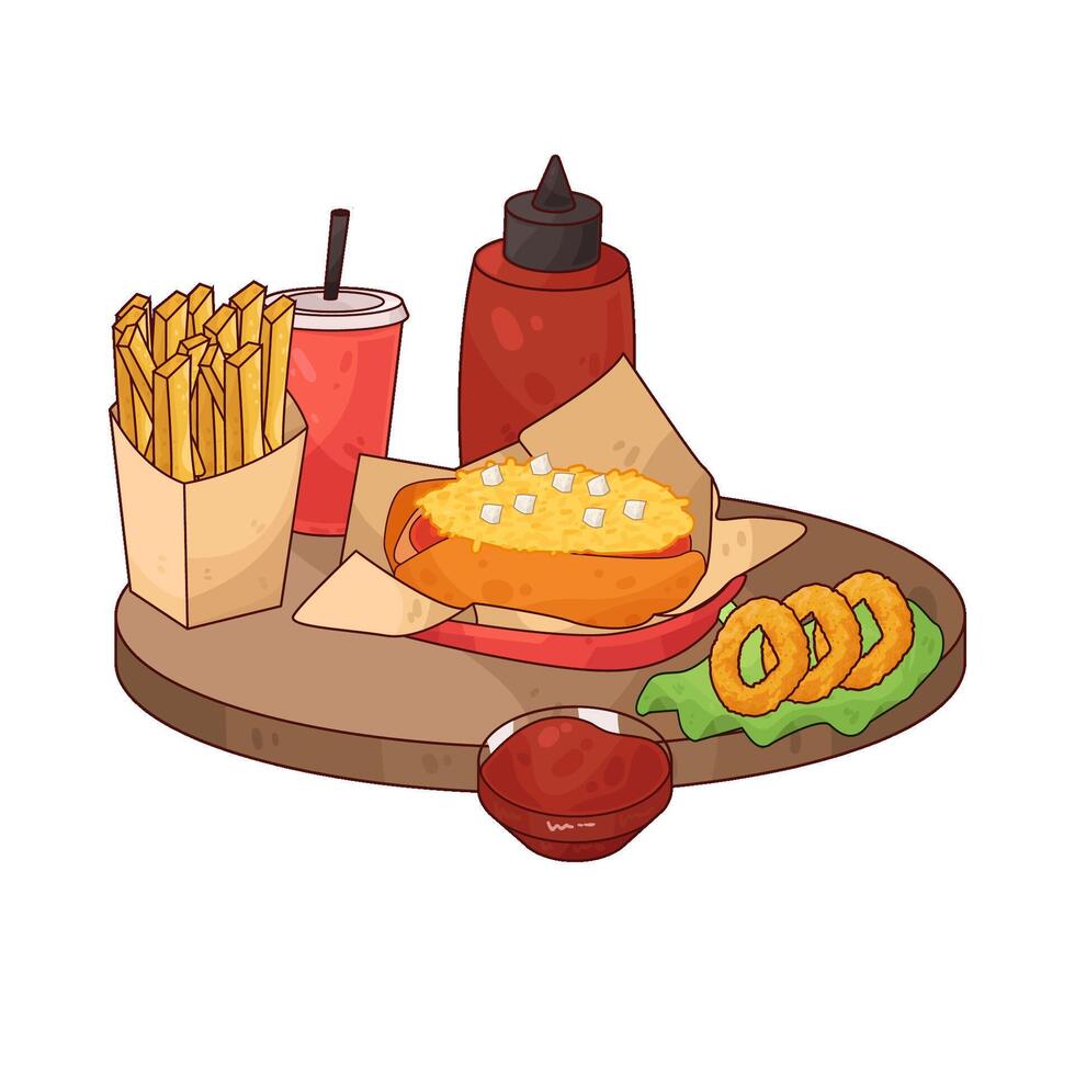 Quick Snacks for Relaxing vector