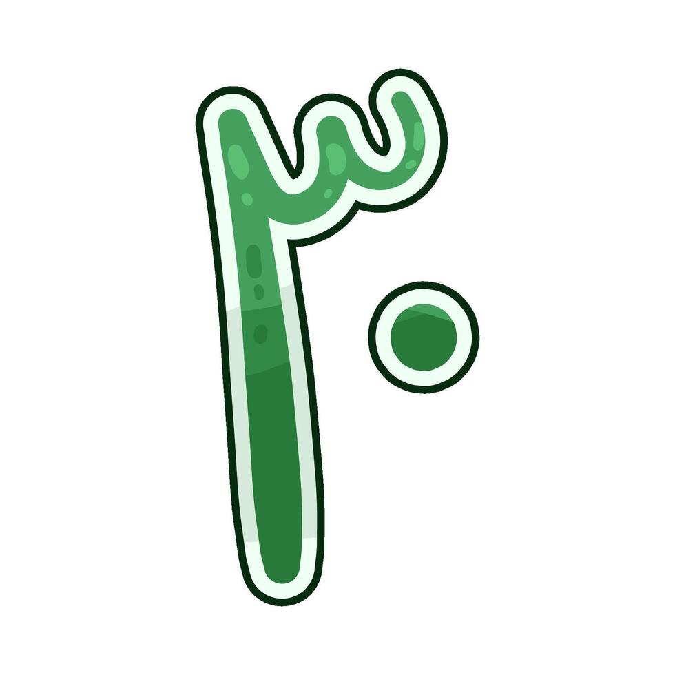 Illustration of Arabic number 30 vector