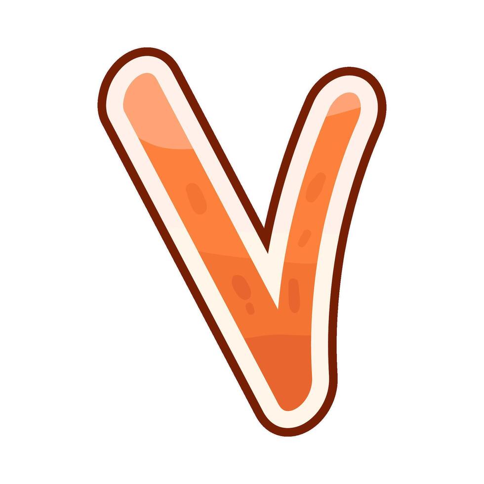 Illustration of Arabic number 7 vector