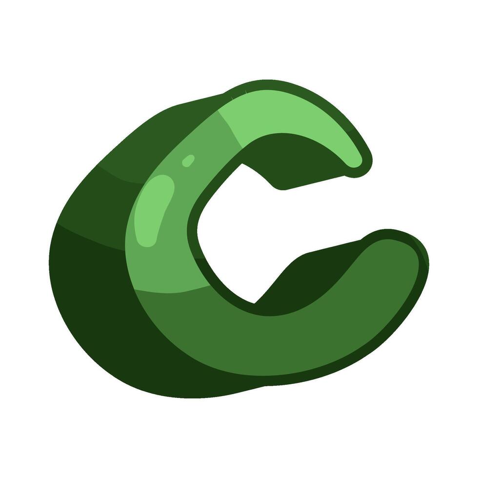Illustration of letter c vector