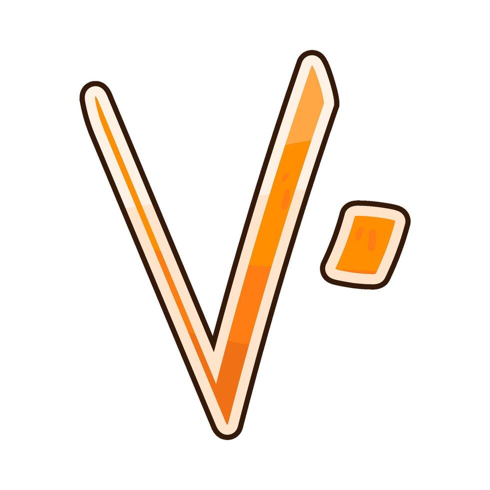Illustration of Arabic number 70 vector