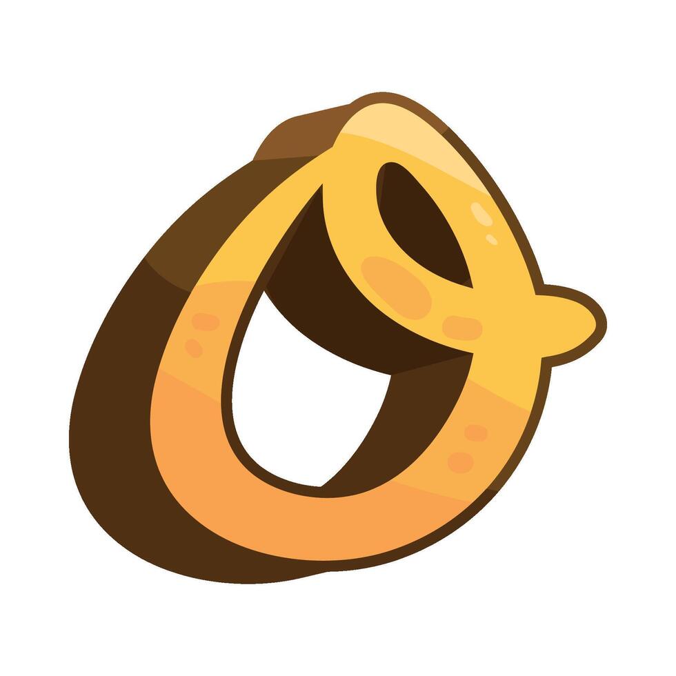 Illustration of letter o vector