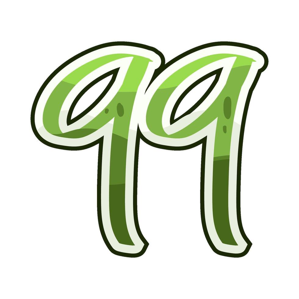 Illustration of Arabic number 99 vector