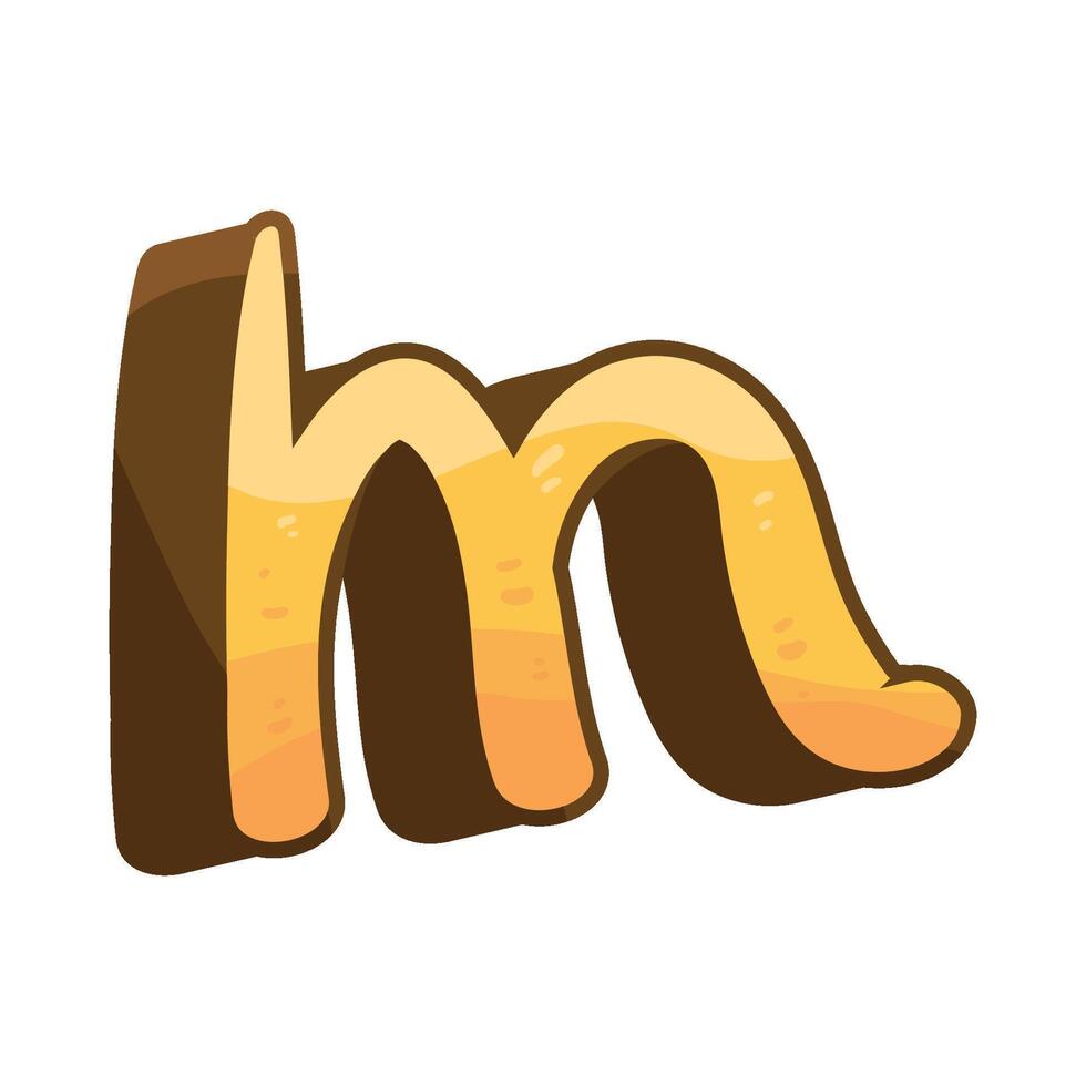 Illustration of letter m vector