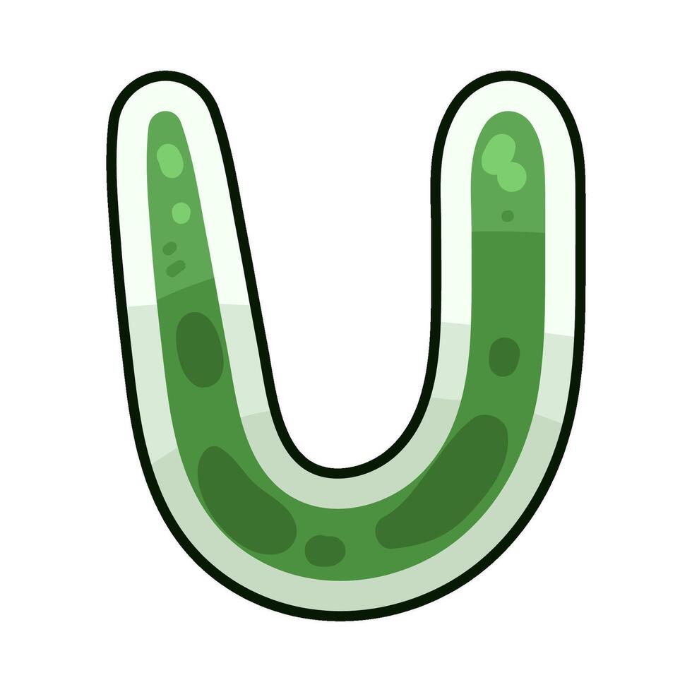 letter U illustration vector