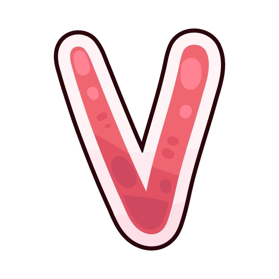 letter V illustration vector
