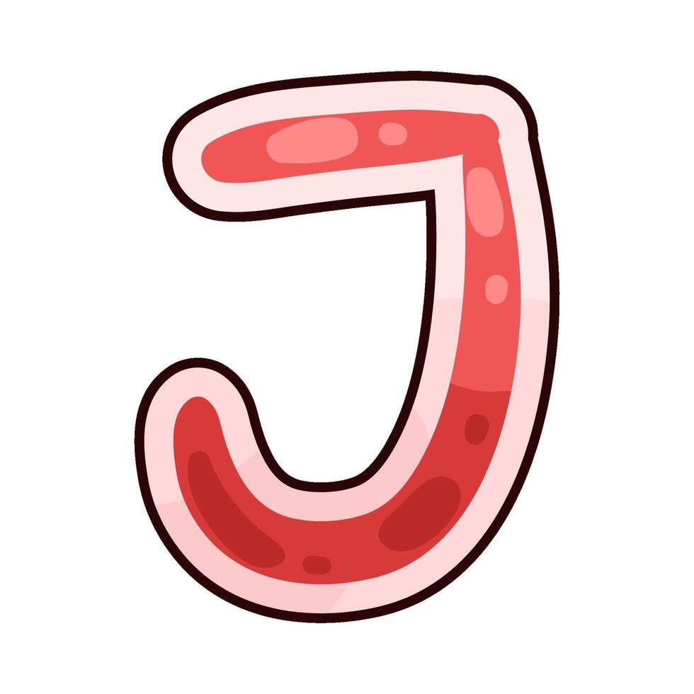 letter J illustration vector