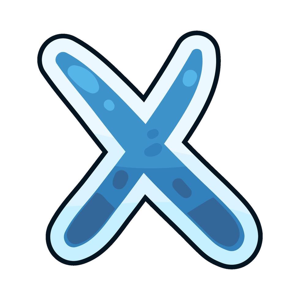 letter X illustration vector
