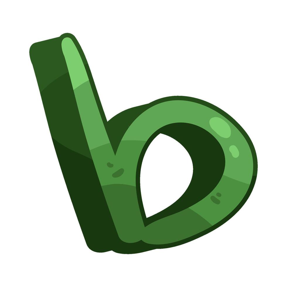 Illustration of letter b vector