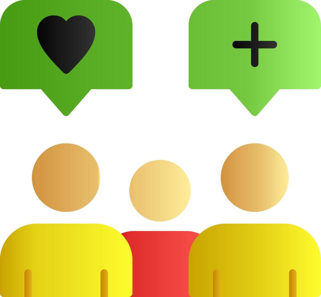 Brand Engagement Flat Gradient Icon vector