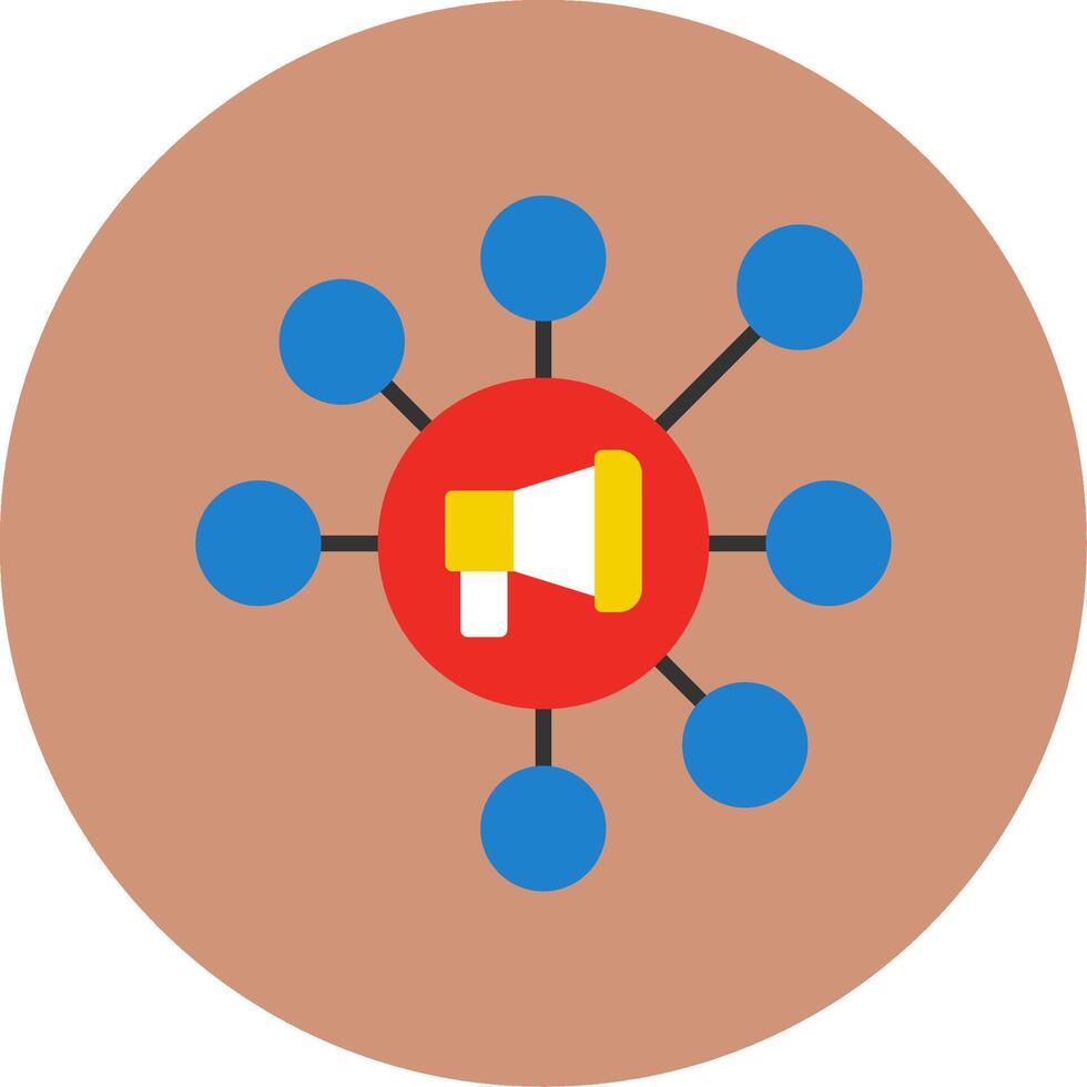 Affiliate Marketing Flat Multi Color Icon vector