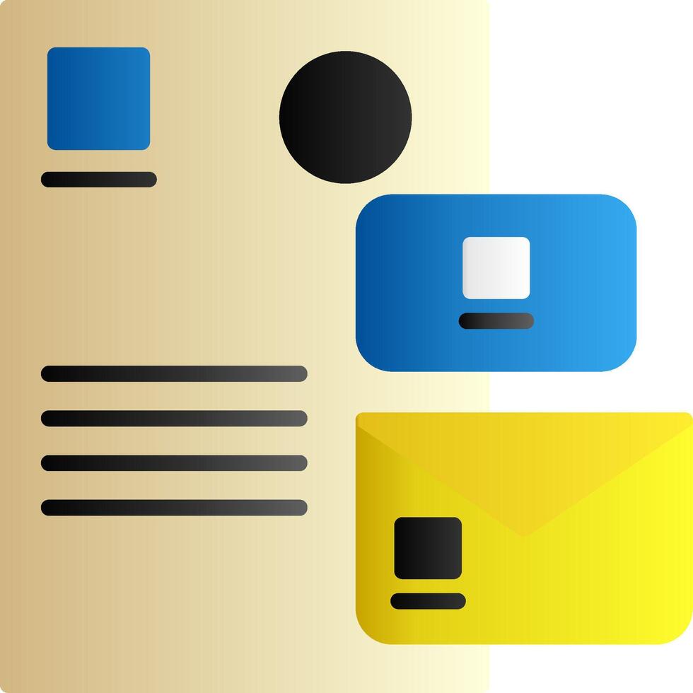 Branding Flat Gradient Icon vector