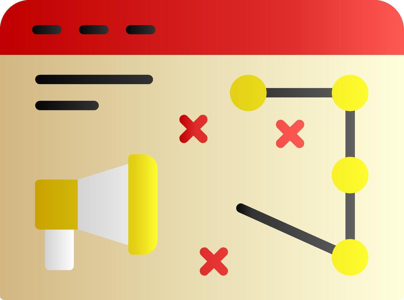 Digital Strategy Flat Gradient Icon vector