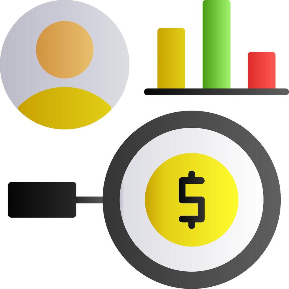 Consumer Behavior Flat Gradient Icon vector