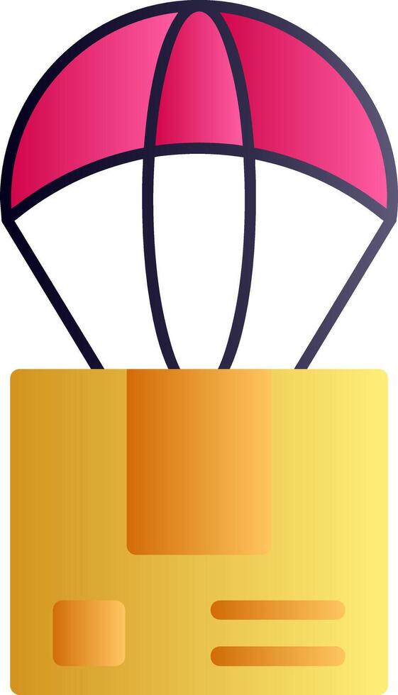 Dropshipper Flat Gradient Icon vector