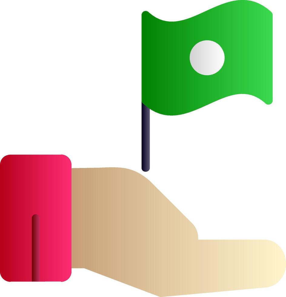 Independent Flat Gradient Icon vector