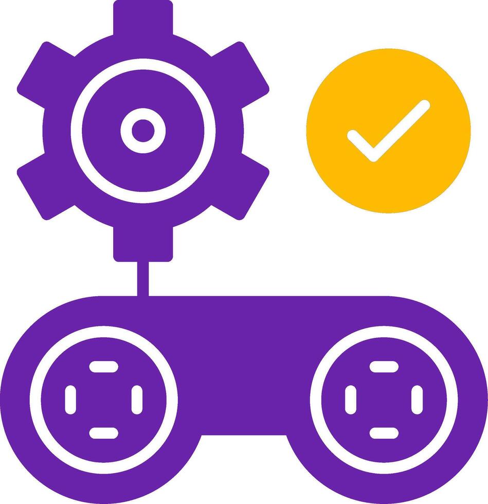 Gamification Glyph Two Color Icon vector