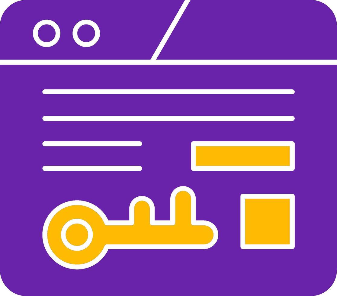 Keyword Density Glyph Two Color Icon vector