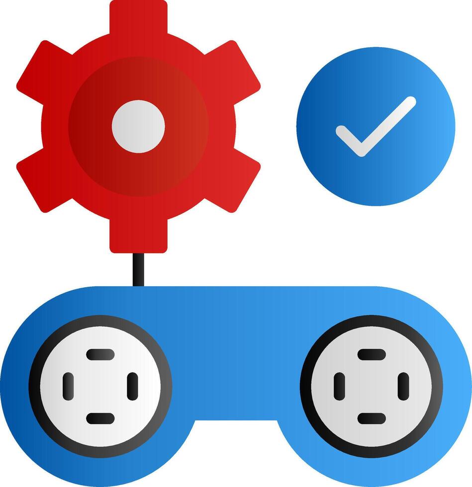 Gamification Flat Gradient Icon vector