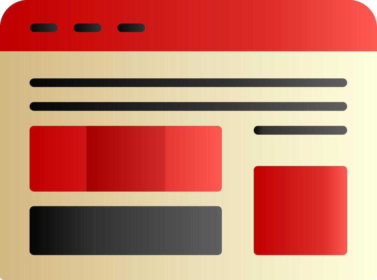 Native Advertising Flat Gradient Icon vector