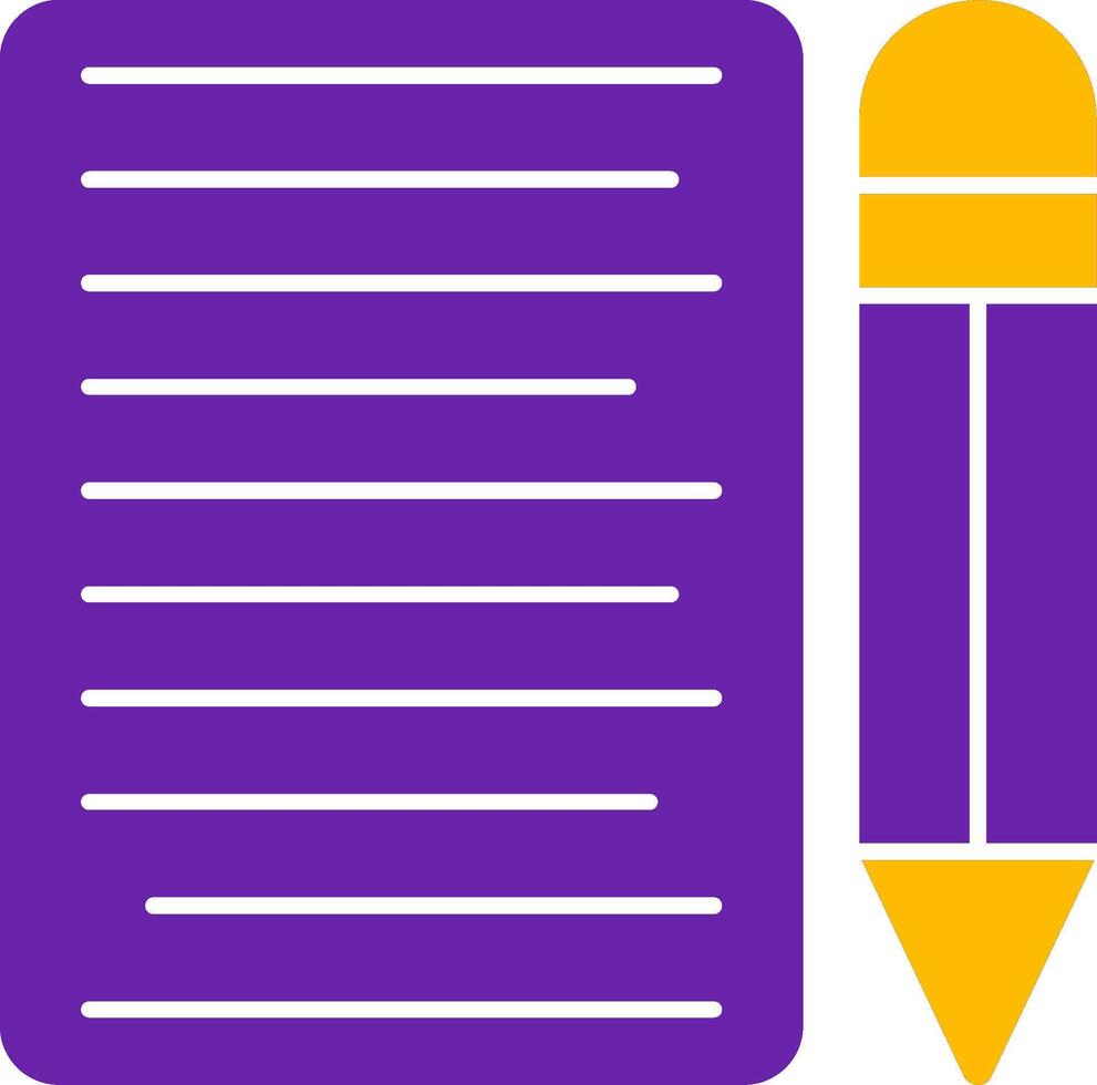 Copywriter Glyph Two Color Icon vector