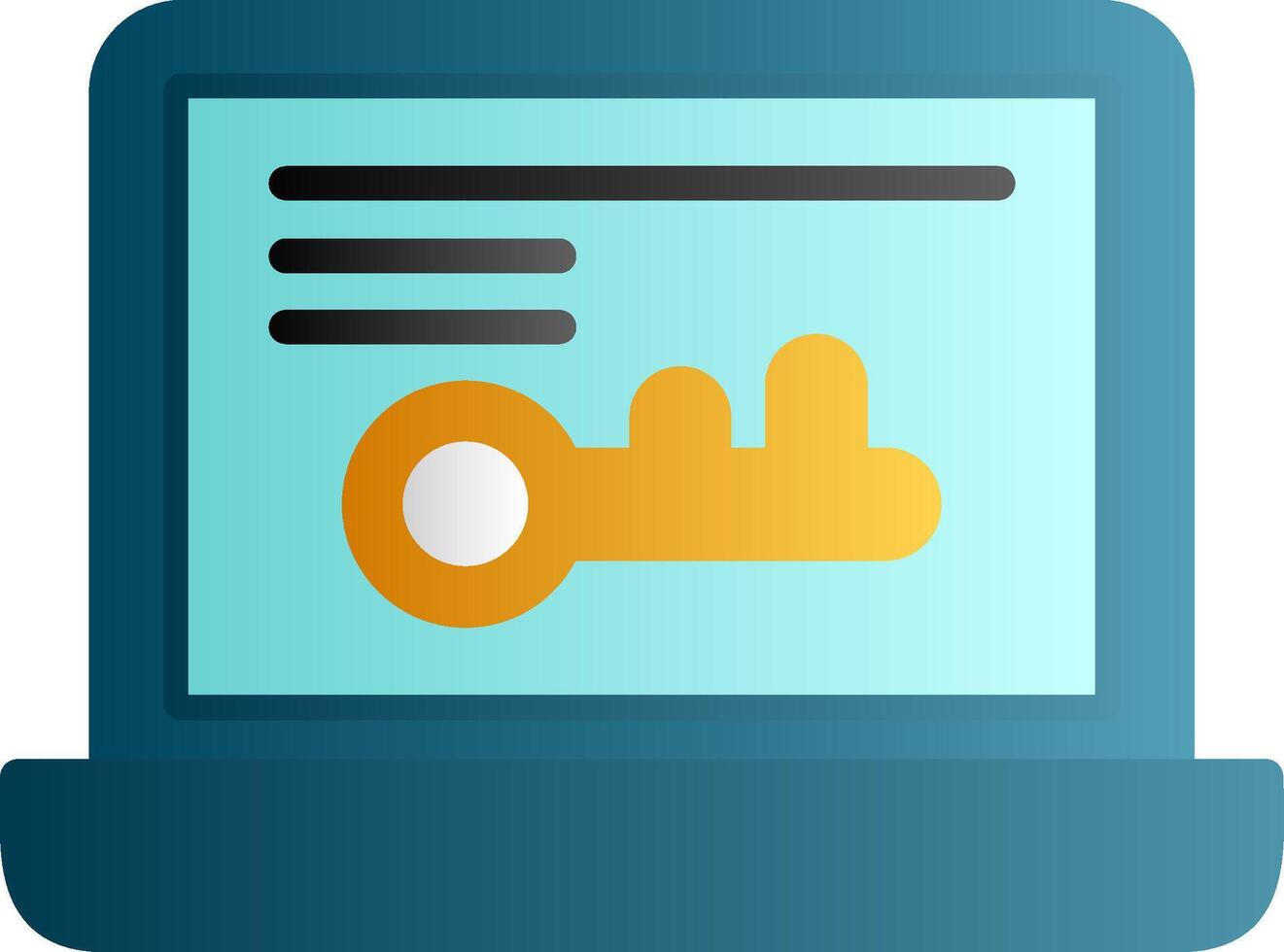 Keyword Stemming Flat Gradient Icon vector