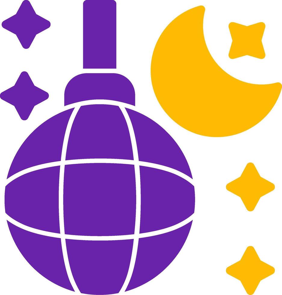 Nightlife Glyph Two Color Icon vector