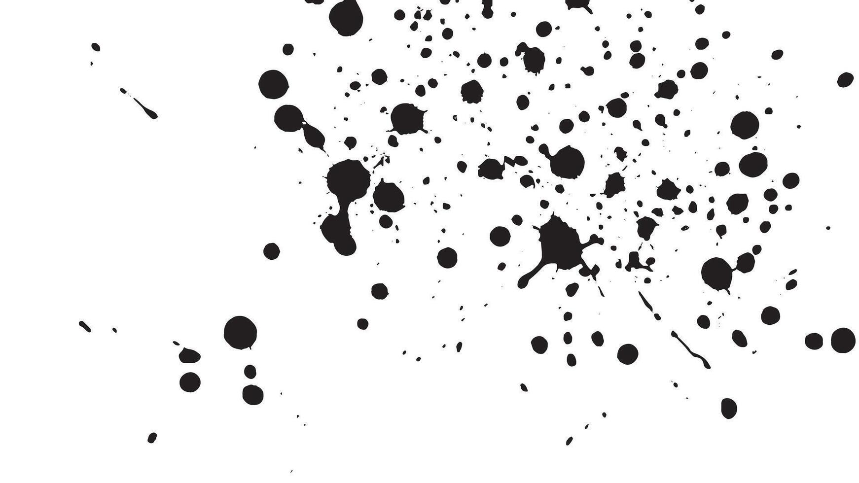 Black and white ink splatters on a white background vector