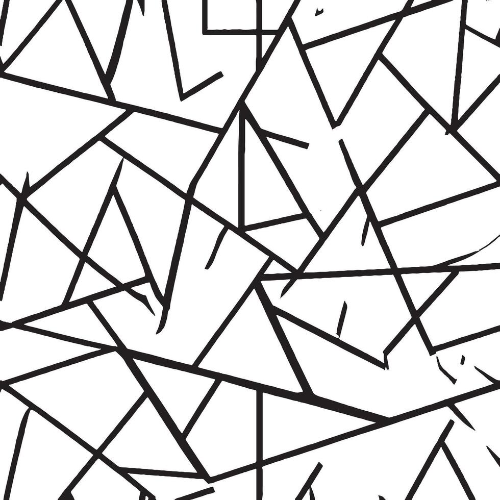 Geometric Design A illustration featuring a geometric pattern in shades of black and white This abstract design showcases intricate shapes and lines vector