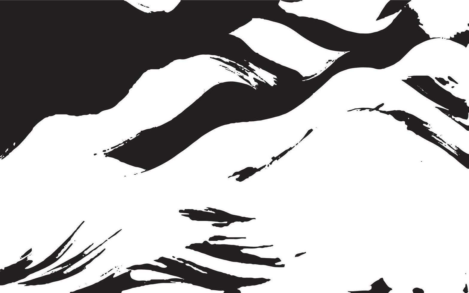Wavy abstract pattern in monochrome texture vector