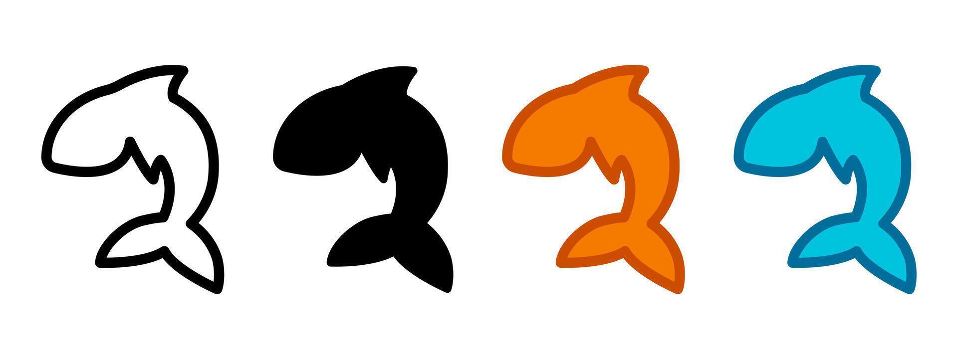 Fish icon. Goldfish sign. vector