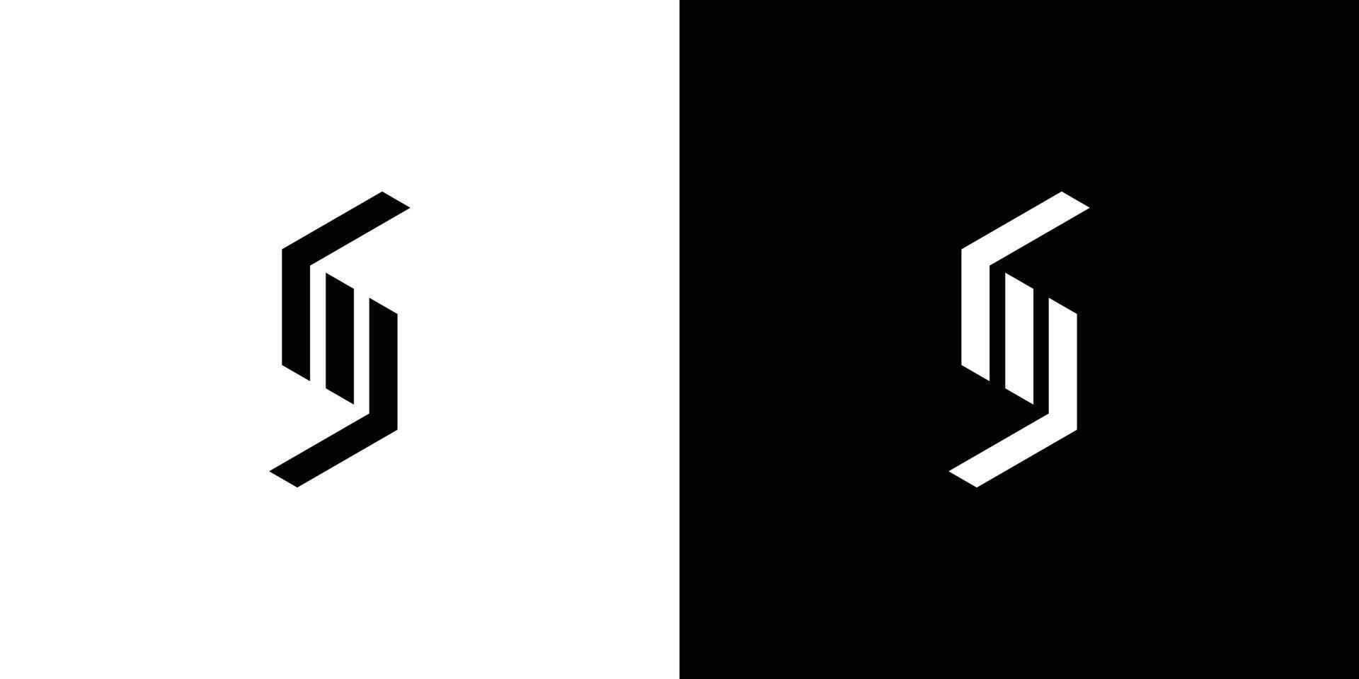 Modern and Unique S logo design vector
