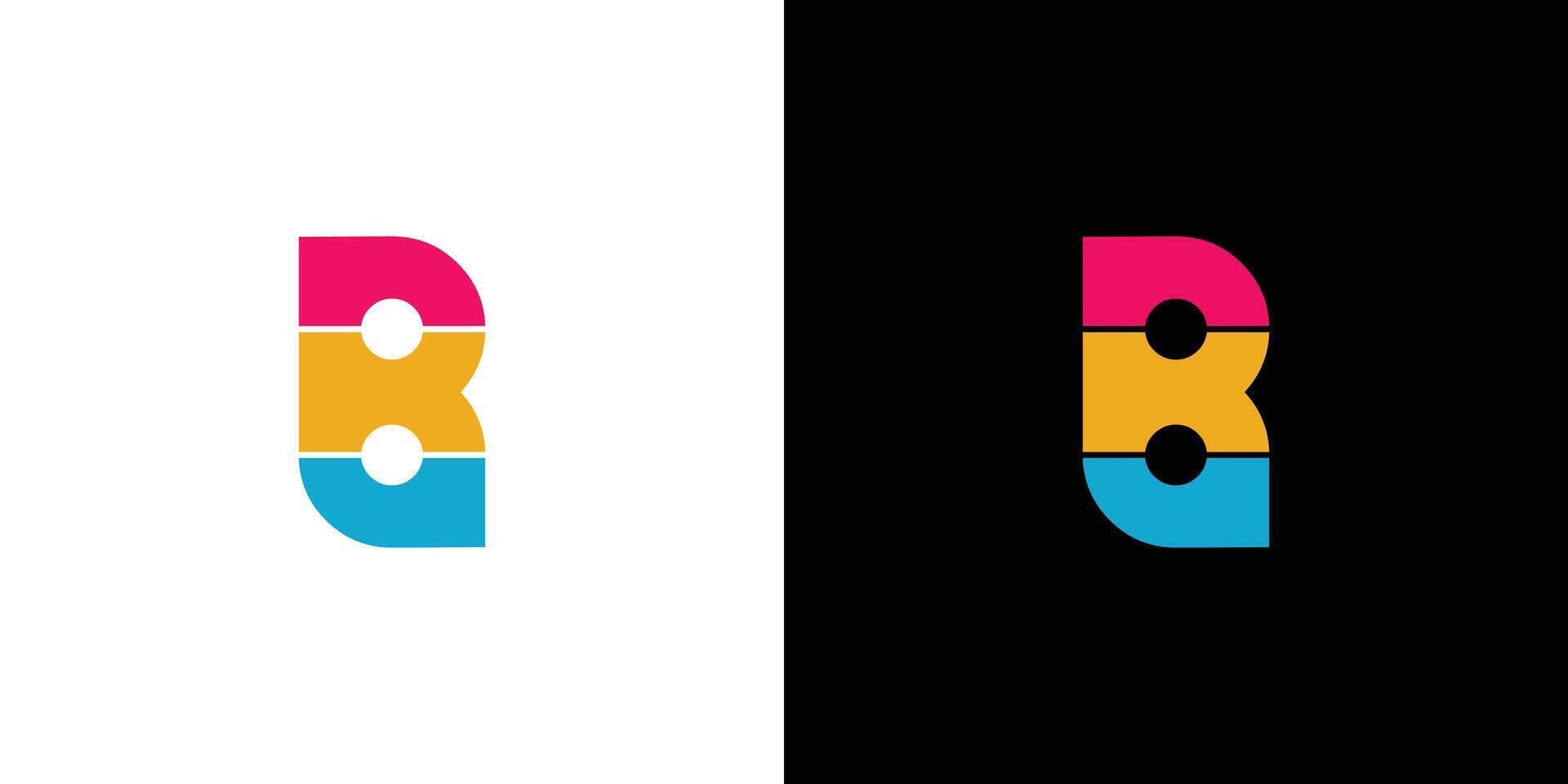 Modern and Unique B logo design vector