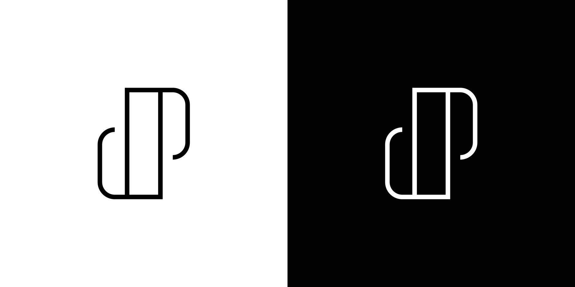 Modern and Unique DP logo design vector
