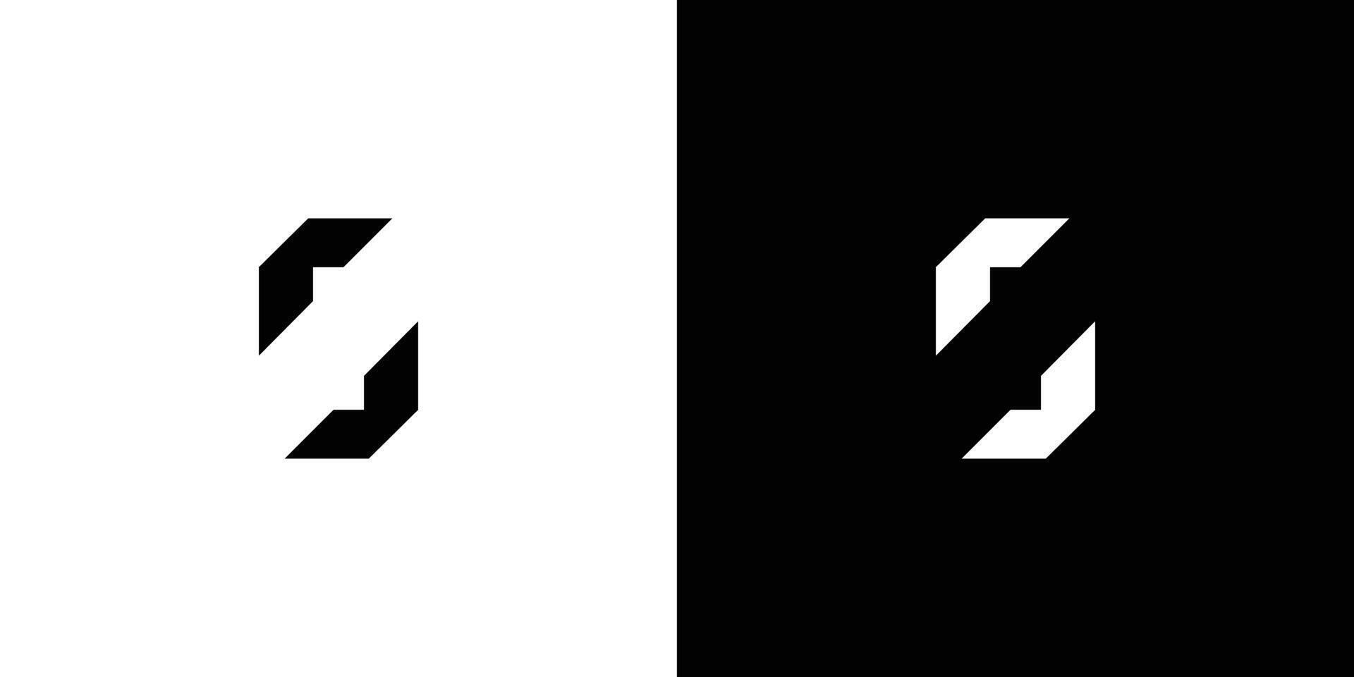 Simple and Bold S logo design vector