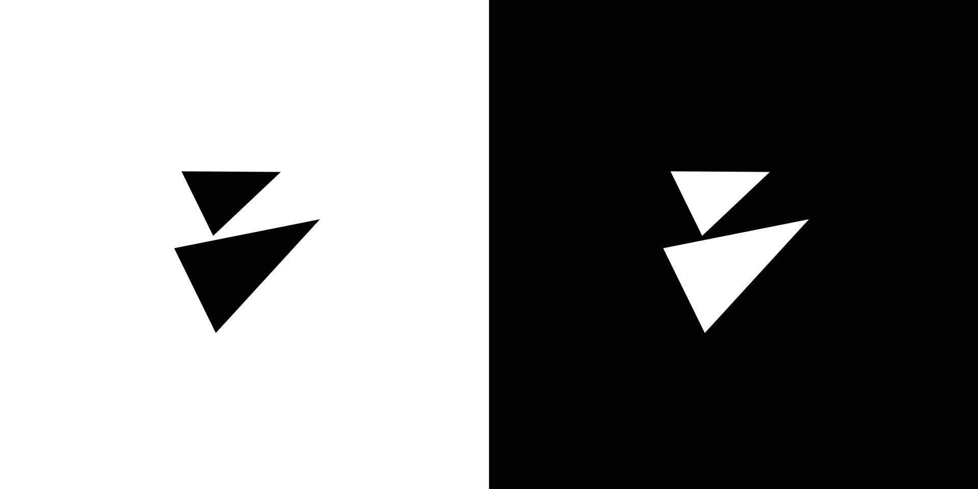 Unique and simple B logo design vector