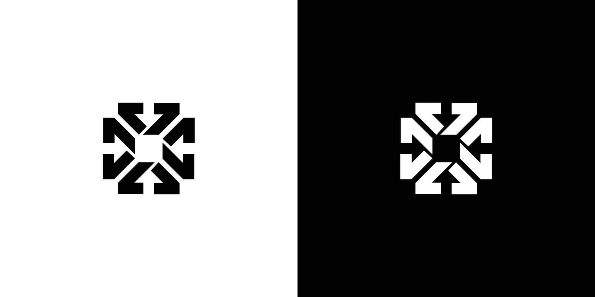 Modern and Unique V logo design vector