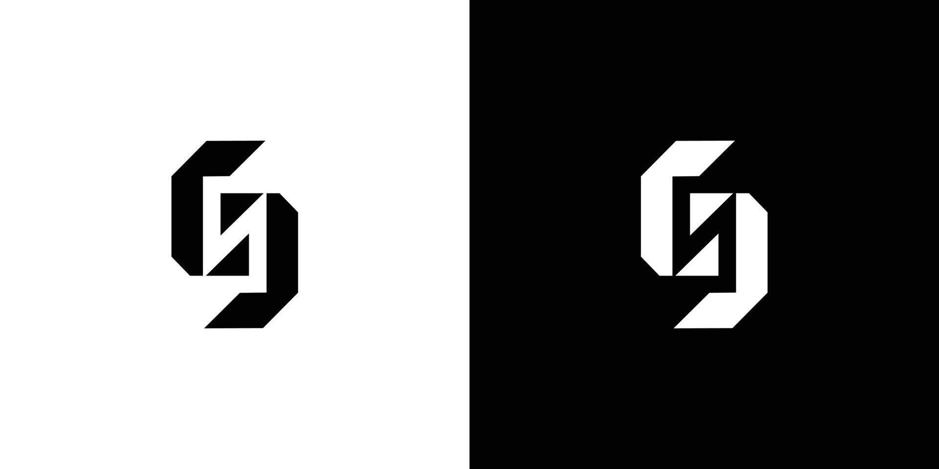 Modern and sophisticated SN logo design vector