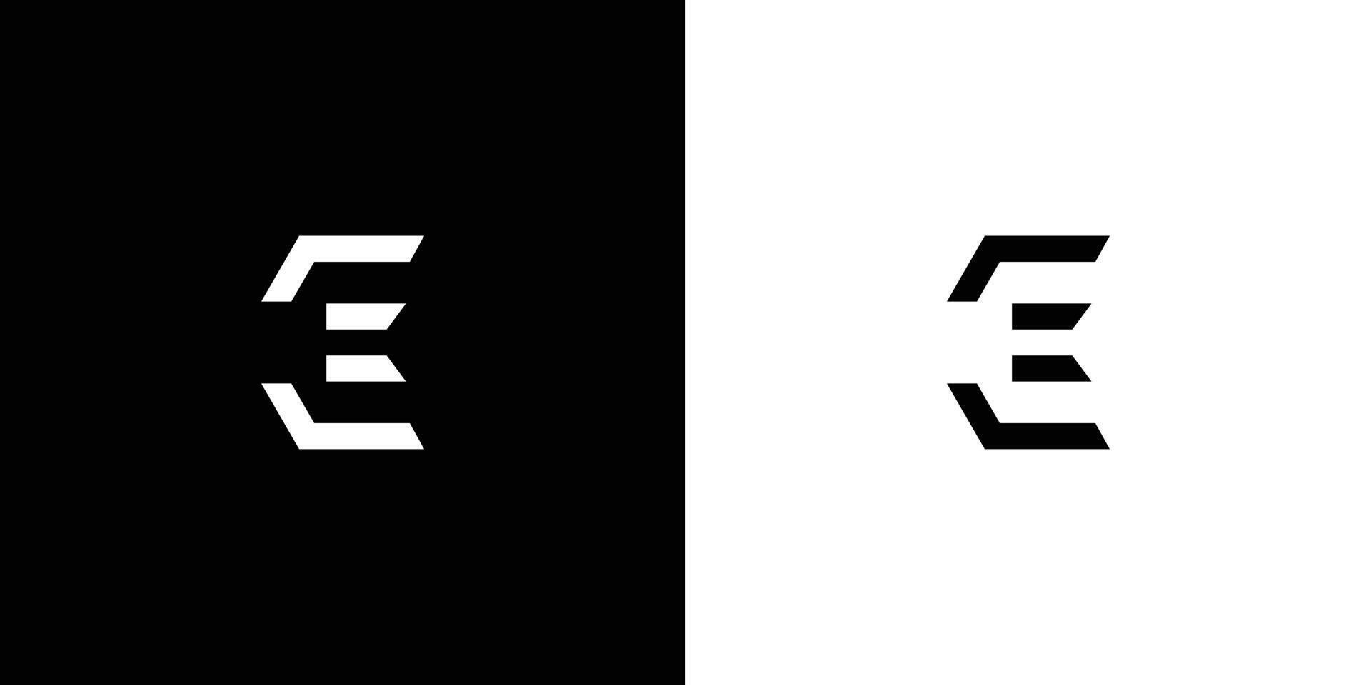 Modern and sophisticated E logo design vector