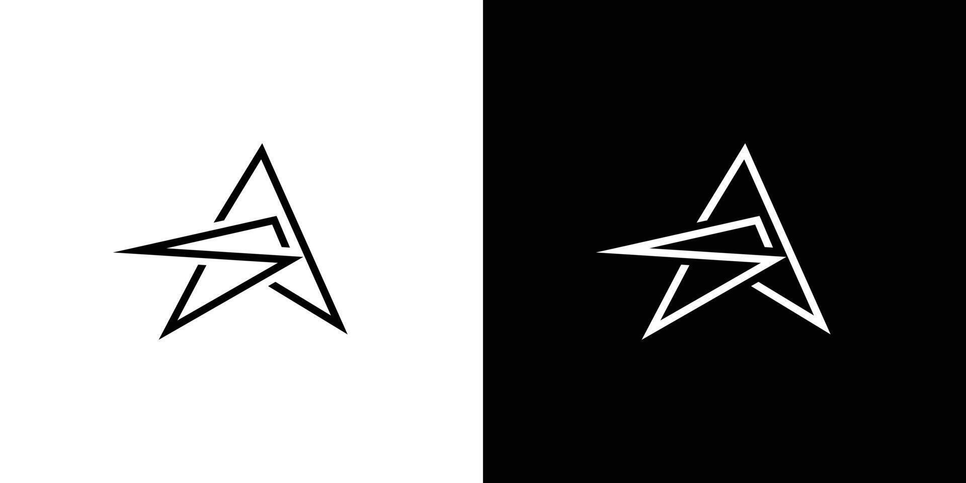 Modern and Unique SA logo design vector