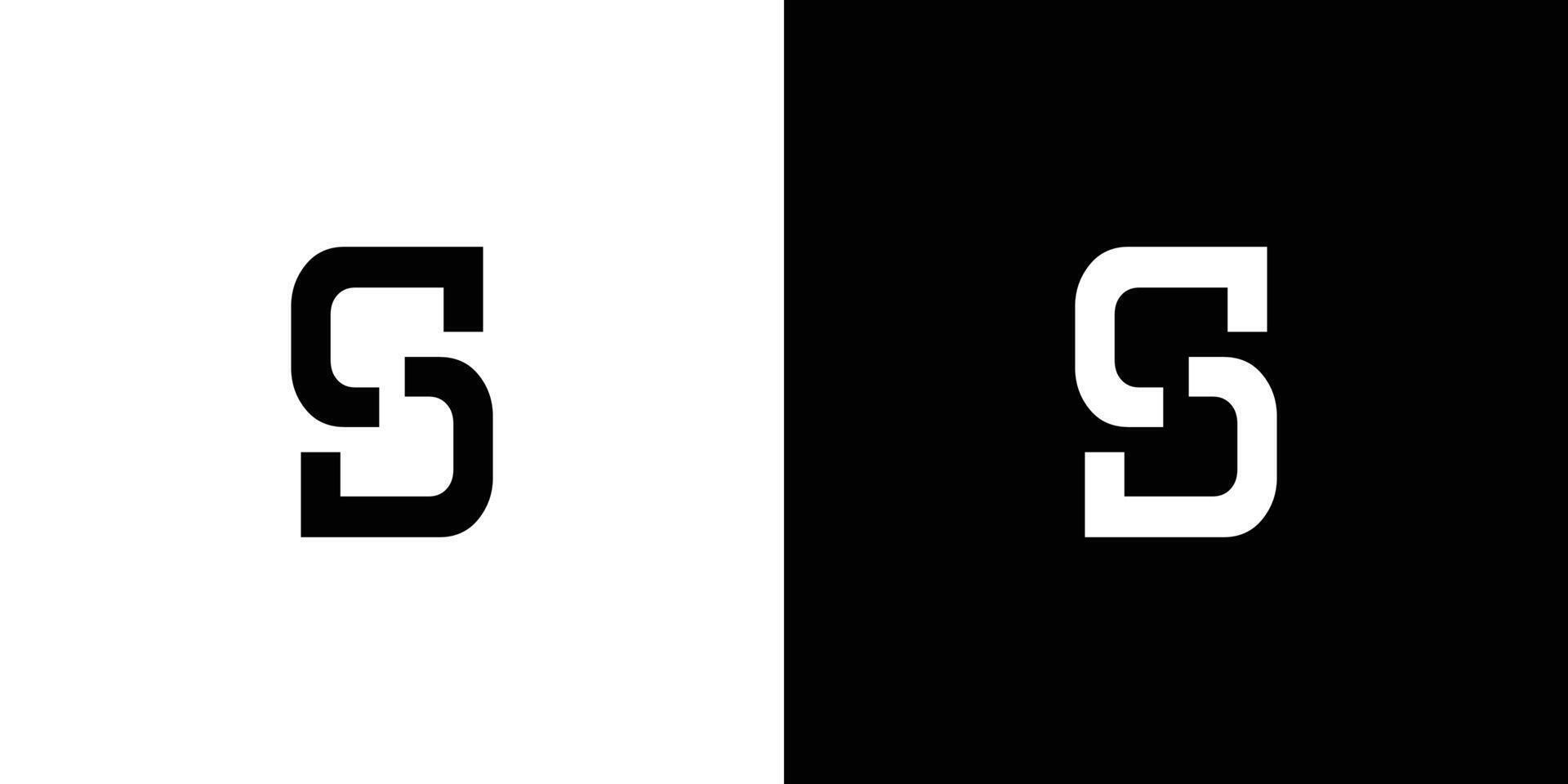 Modern and unique S logo design 2 vector
