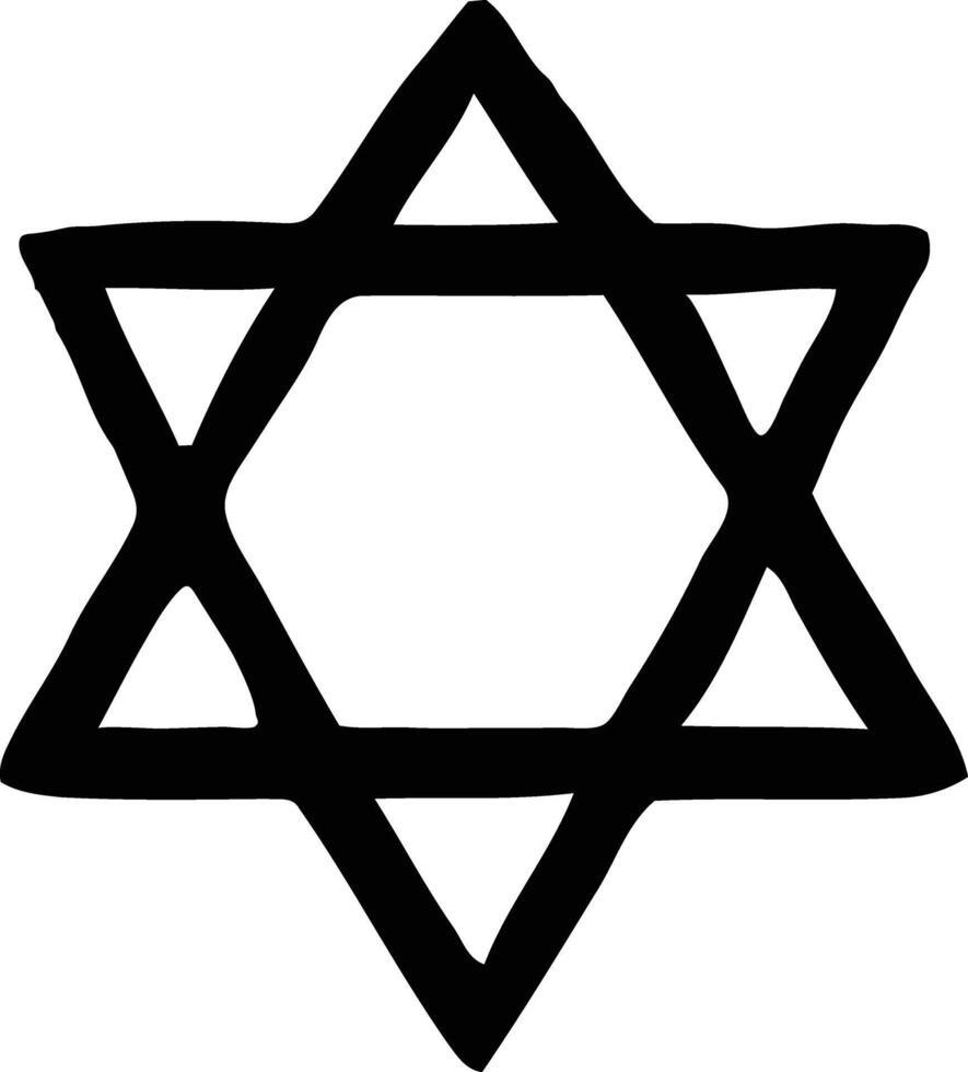 Star of david clipart vector