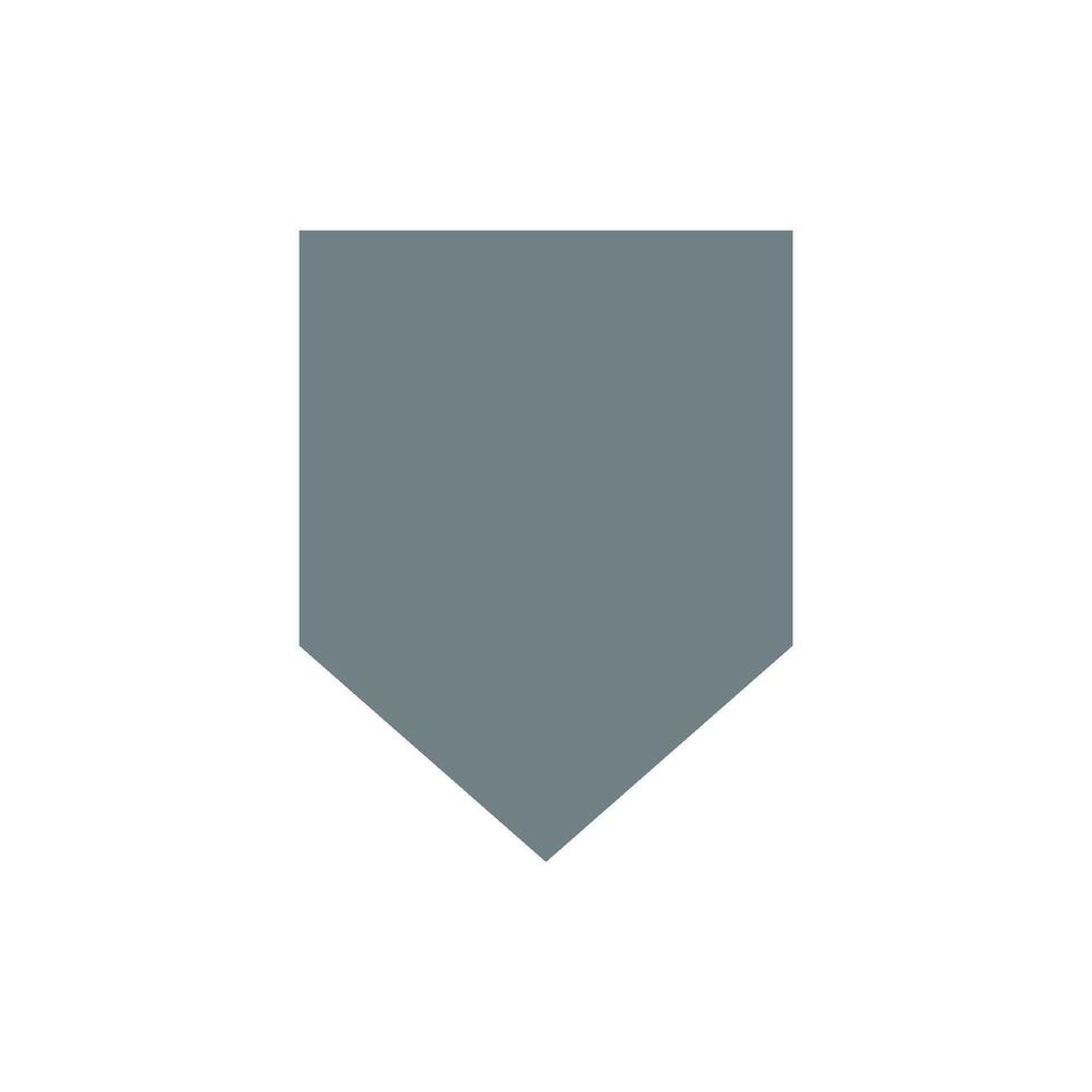 Simple Blank Shield Template Logo Design vector