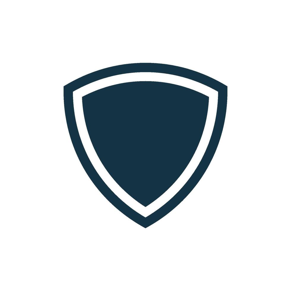 Triangle Blank Shield Template Logo Design vector